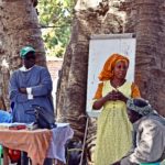 The mayor of Coumbacara speaking during one of Alianza's activities