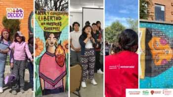 Jóvenes reivindicando derechos sexuales y reproductivos