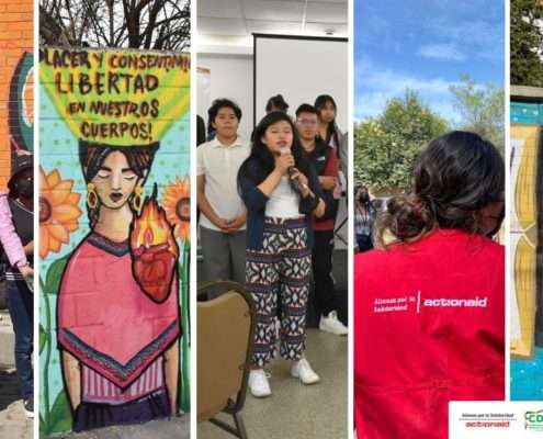 Jóvenes reivindicando derechos sexuales y reproductivos