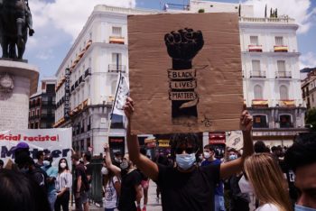 Manifestación contra el racismo en Madrid. Foto: Nicolas Vigier