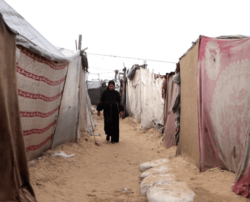 Gaza. Campamento para refugiadas