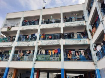 Gaza escuela refugio alto el fuego permanente