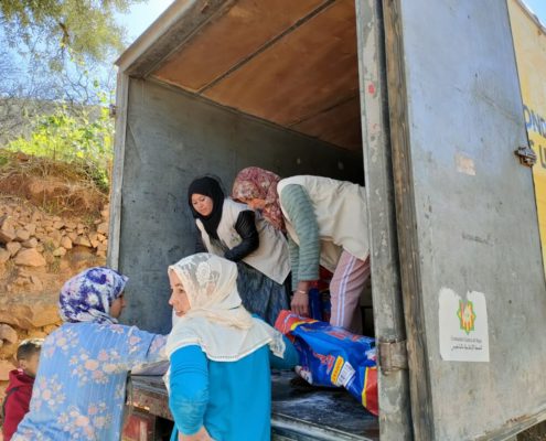 Mujeres en Marruecos en la respuesta humanitaria