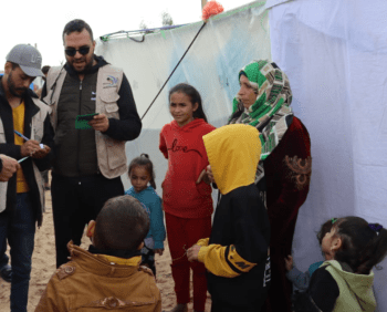 Mujer en el campo de refugiados de Rafah Gaza