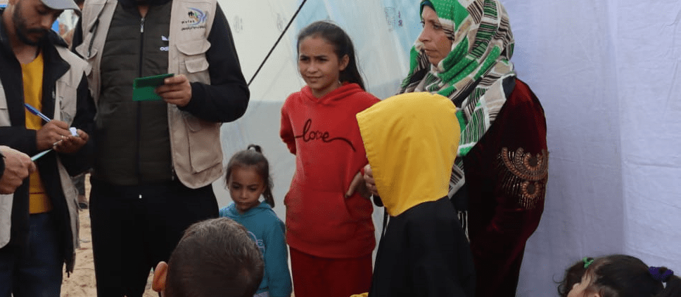 Mujer en el campo de refugiados de Rafah Gaza