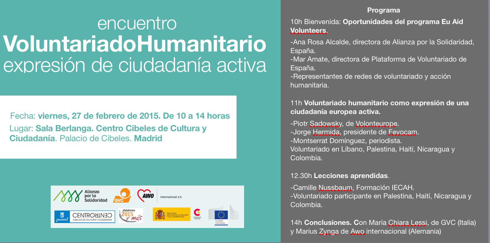 Encuentro de voluntariado humanitario europeo 2015