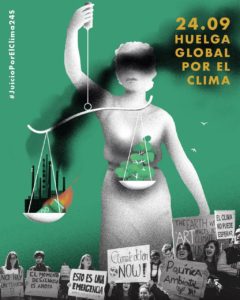 cartel movilización por el clima 24 de septiembre