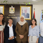 Foto de la reunión con la Ministra Palestina