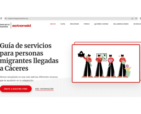 personas migrantes en Cáceres