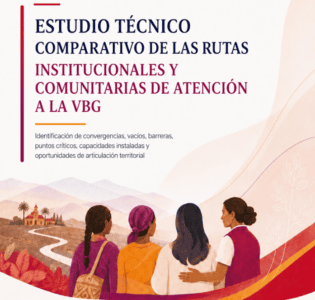 Portada Informe sobre las ruta de atención a mujeres sobrevivientes de violencia de género en el Cauca