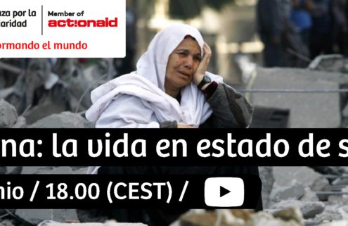 Mujer palestina en Gaza